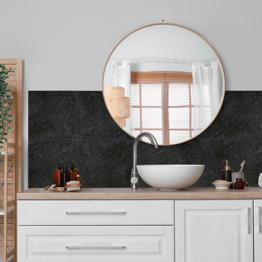 selbstklebende Wandfliesen Wall Tiles Dark Slate (6er Set) image number null